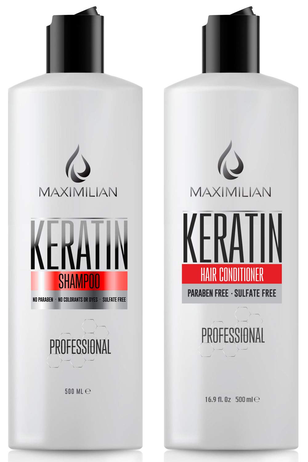 Keratin Shampoo And Conditioner For Color Treated Hair 2x16.9 Fl Oz